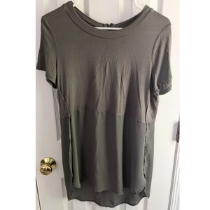 mossimo mixed material blouse